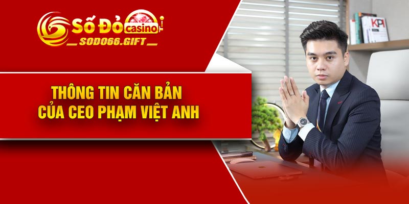 Thông tin căn bản của CEO Phạm Việt Anh